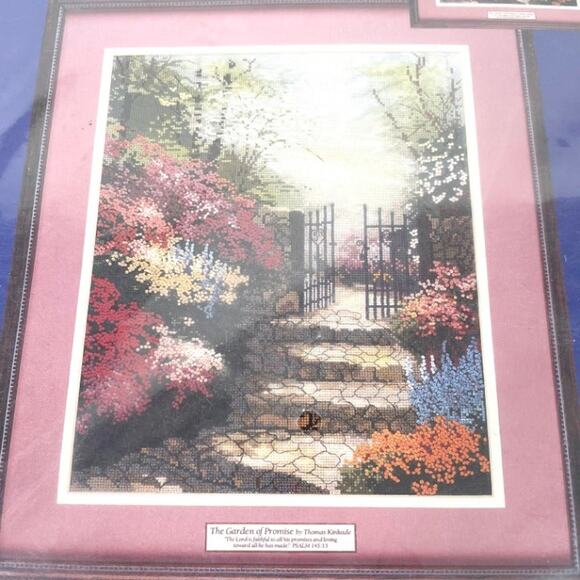 Thomas Kinkade Garden Cross Stitch Kit - Picture 2 of 6